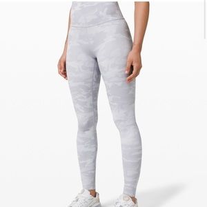 Lululemon Wunder Under Luxstream Camo Leggings Size 6